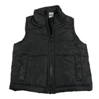 Černá šusťáková zateplená vesta