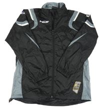 Černo-šedo-bílá šusťáková sportovní bunda Saller