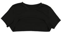 Černé sportovní crop tričko