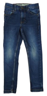 Tmavomodré elastické rifle Denim Co.