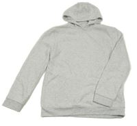 Světlešedá melírovaná mikina s kapucí Primark