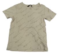 Béžové tričko s nápisy George