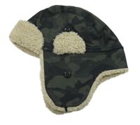 Khaki army šusťáková zateplená beranice