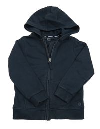 Tmavomodrá propínací mikina s kapucí M&S