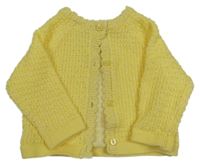 Žlutý propínací svetr F&F