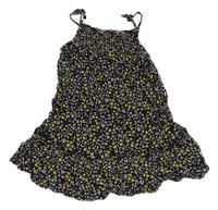 Černo-růžové květované šaty Principles