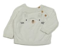 Bílý svetr s čumákem Tu