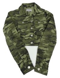 Army riflová crop bunda New Look