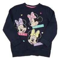 Tmavomodrá mikina s Minnie Disney