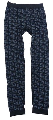 Černo-šedé vzorované spodní funkční kalhoty Crivit