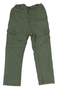 Khaki cargo kalhoty s kapsami H&M