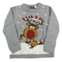 Šedý svetr se sobem Lupilu 