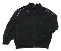 Černá propínací sportovní mikina s logem Jako