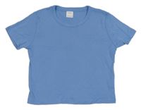 Modré crop tričko Zara