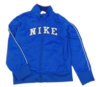 Safírová propínací sportovní mikina s logem Nike