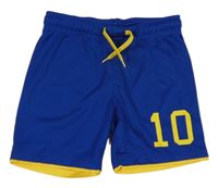 Kobaltově modré sportovní kraťasy s číslem H&M