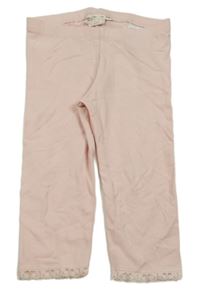 Světlerůžové legíny s kajkou H&M