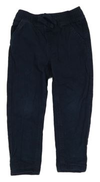 Tmavomodré plátěné kalhoty Denim Co.