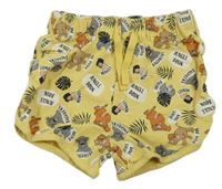 Žluté teplákové kraťasy s Mauglím Disney + Primark 
