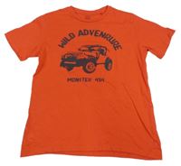 Červené tričko s monster truck Coolclub