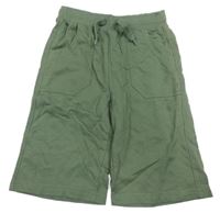 Khaki teplákové kraťasy Topolino 