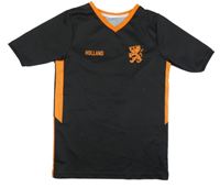 Černo-oranžový fotbalový dres Holland