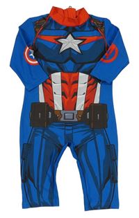 Modro-červený UV overal - CAPTAIN AMERICA Tu
