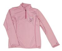 Světlerůžová sportovní mikina s nášivkou zn. alive