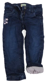 Tmavomodré podšité rifle impidimpi