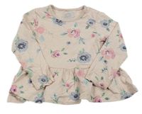 Světlepudrová tunika s růžemi George