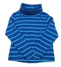 Cobaltově modro-modrý pruhovaný rolák lupilu