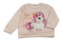 Světlerůžová mikina s pony