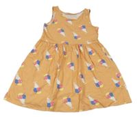 Oranžové šaty se zmrzlinovými poháry H&M