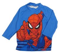 Modré UV triko se Spider-manem 