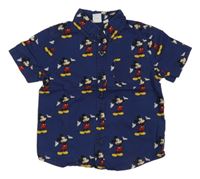 Tmavomodrá košile s Mickey Disney