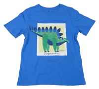 Modré tričko s dinosaurem H&M