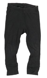 Antracitové žebrované lehké tepláky H&M