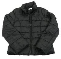 Černá prošívaná šusťáková zimní bunda H&M