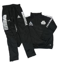 2set - Černá sportovní mikina s potiskem + tepláky