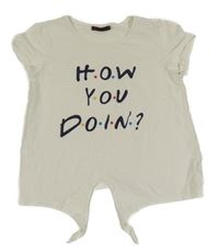 Smetanové tričko s nápisem - Friends