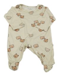 Béžový overal s medvědy Shein