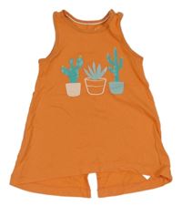 Oranžová tunika s kaktusy Lupilu