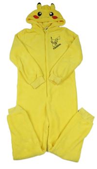 Žlutá chlupatá kombinéza s kapucí - Pikachu Primark