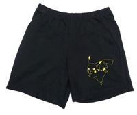 Černé bavlněné kraťasy s Pikachu C&A