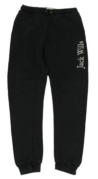 Černé tepláky s logem Jack Wills