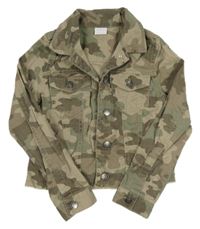 Khaki army plátěná crop bunda F&F