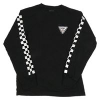 Černé triko s logem Vans