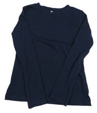 Tmavomodré triko H&M