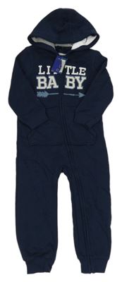 Nové - tmavomodrá tepláková kombinéza s nápisy Lupilu