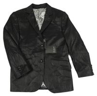 Nové - černé pruhované společenské sako 